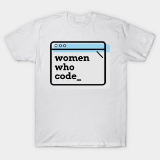 Women Who Code Blue T-Shirt